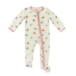 babysprouts clothing company Bamboo Footie | Pastel Butterflies
