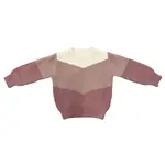 babysprouts clothing company Colorblock Knit Sweater |  Light Pink