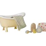 Maileg PRE-ORDER: Maileg Bathtub set, Mouse - Yellow