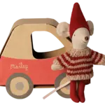 Maileg PRE-ORDER: Maileg Christmas mouse, Little sister in car box