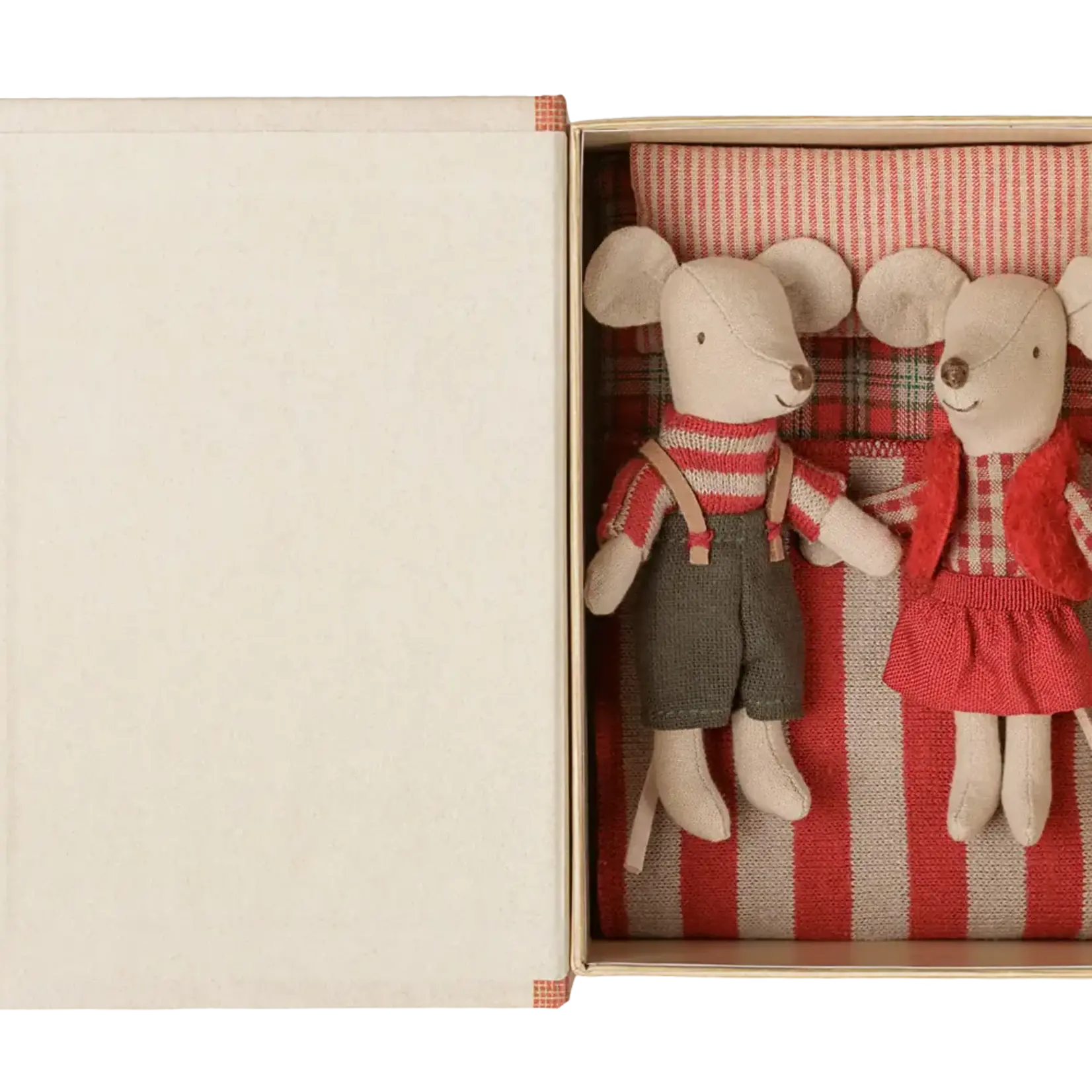 Maileg PRE-ORDER: Maileg Christmas twin mice, Little sister and brother in book
