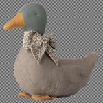 Maileg PRE-ORDER: Maileg Duck with bow - Grey