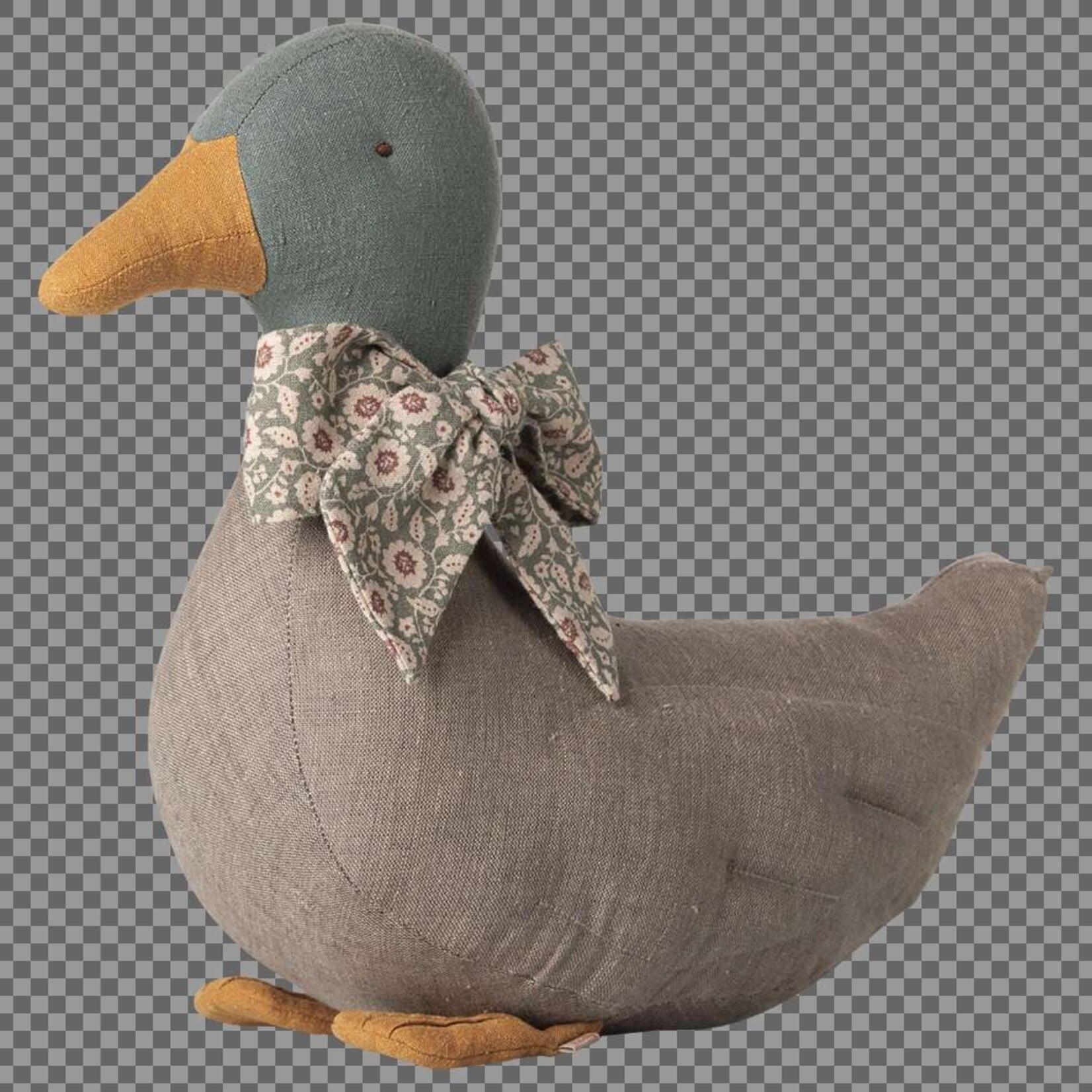 Maileg PRE-ORDER: Maileg Duck with bow - Grey