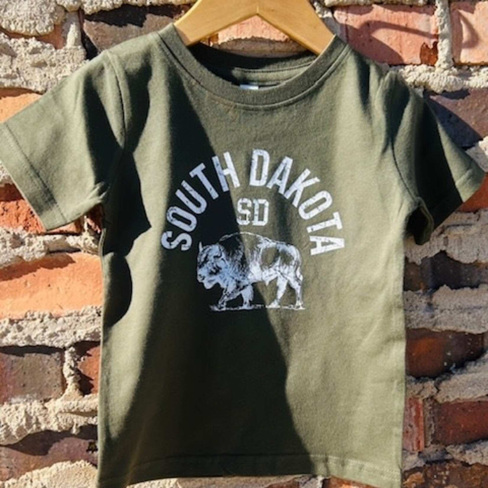 South Dakota Toddler Tee - Military Green