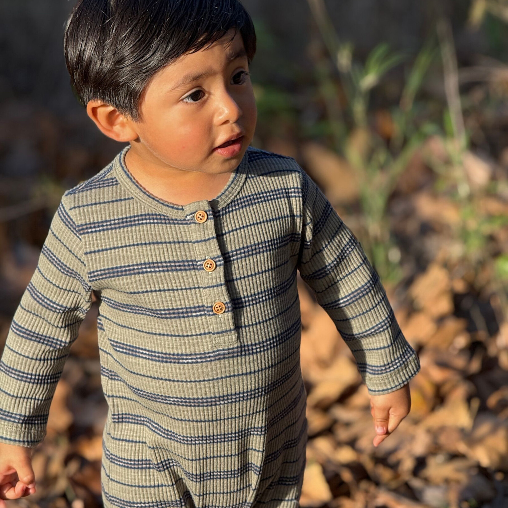 Mason Rib Henley Romper | Sage