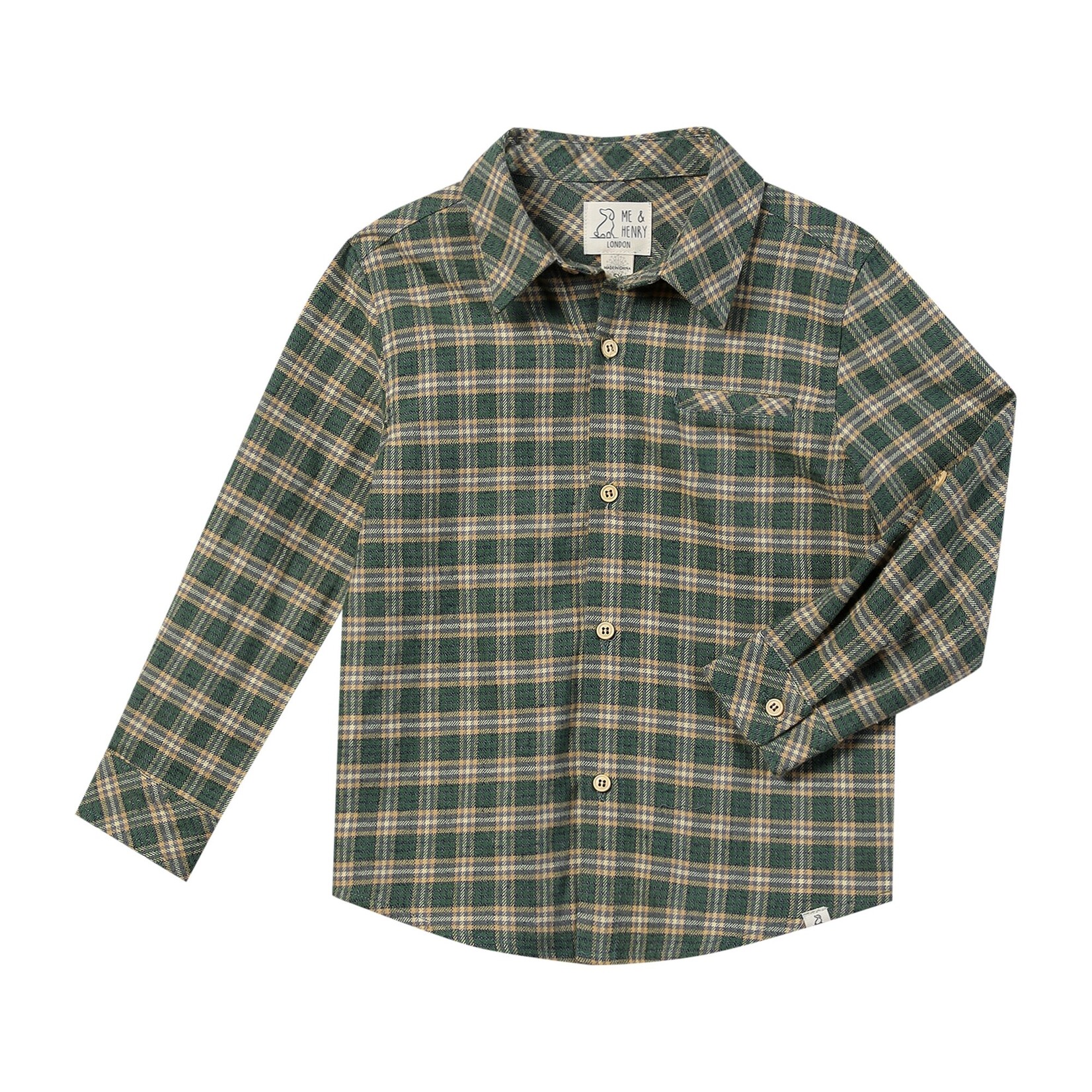 Atwood Woven Shirt | Green/yellow Washed Plaid