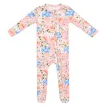 Copper Pearl Zipper Footie Bamboo - Penelope