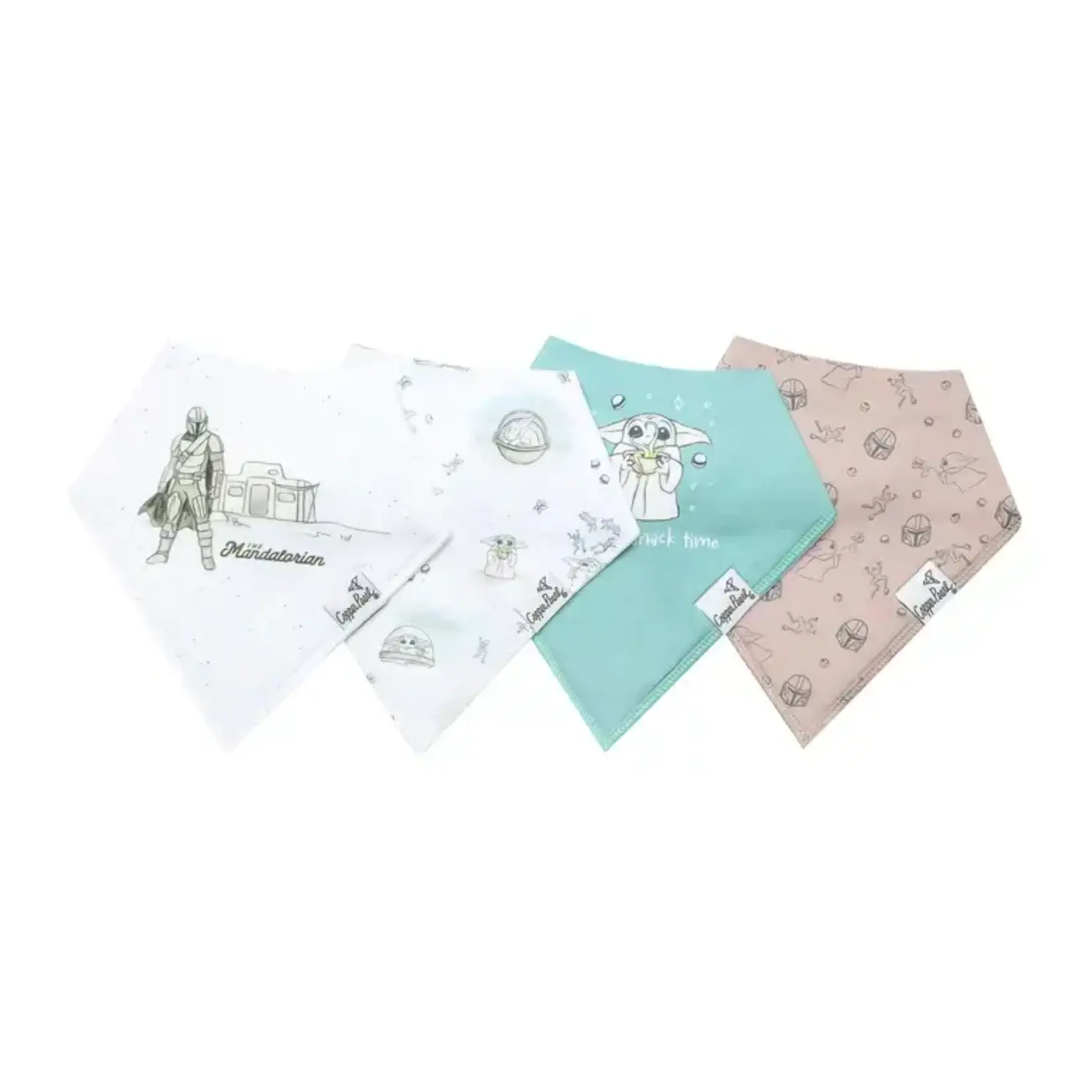 Copper Pearl Baby Bandana Bibs - Grogu Star Wars Set - 4 pack