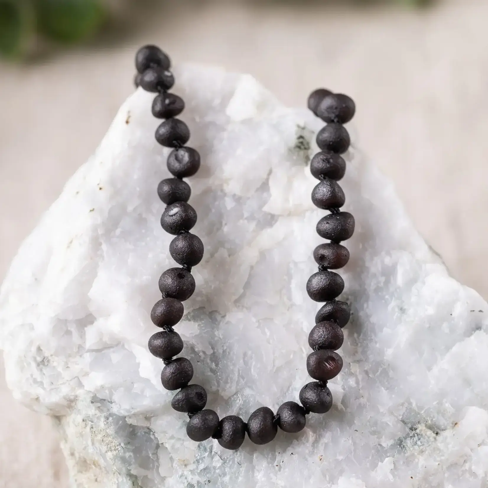 Kicks and Giggles Baltic Amber Necklace | Raw Cherry