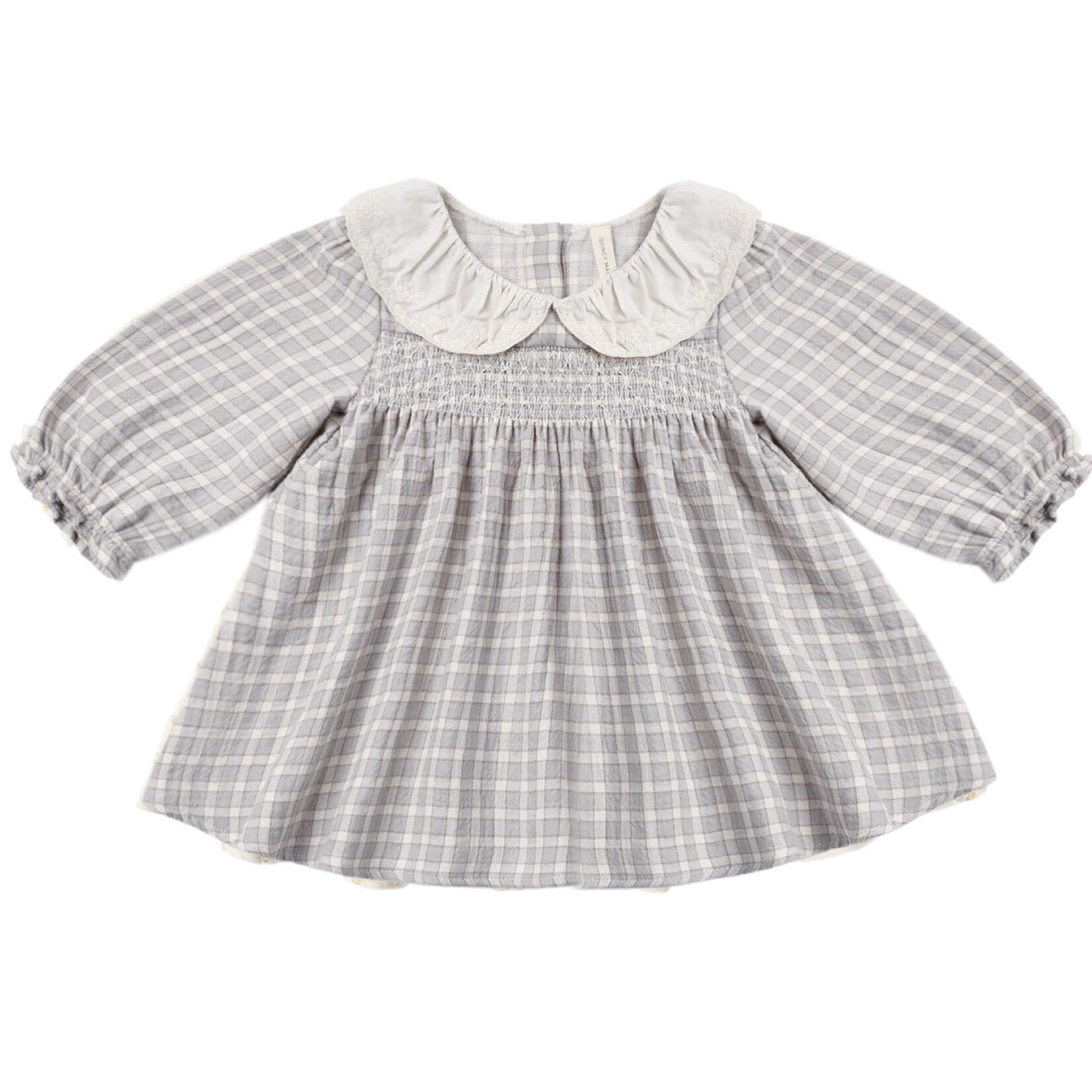 Quincy Mae Callie Dress Baby | Blue Gingham