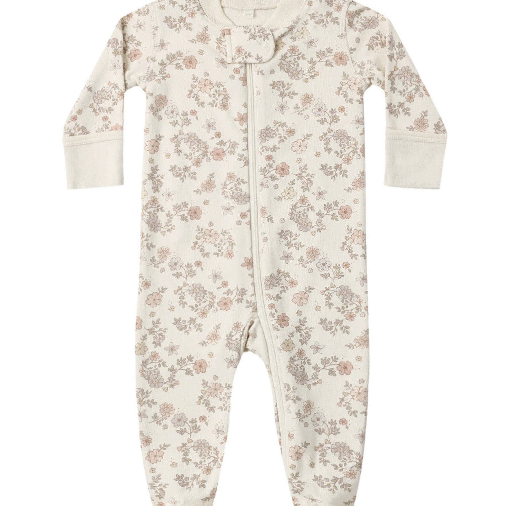 Quincy Mae Zip Long Sleeve Sleeper Footie | Floral Vine