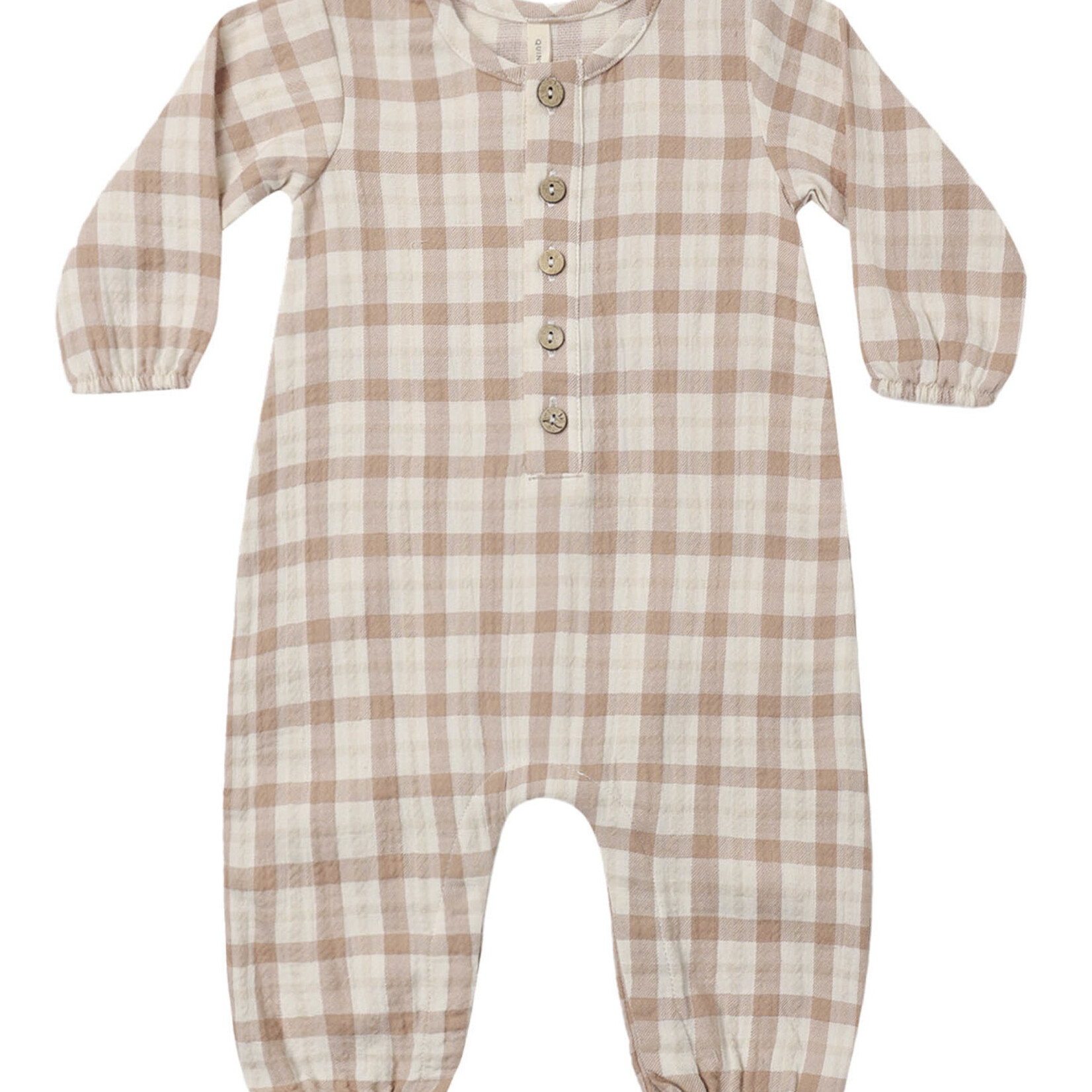 Quincy Mae Woven Jumpsuit | Rustic Plaid