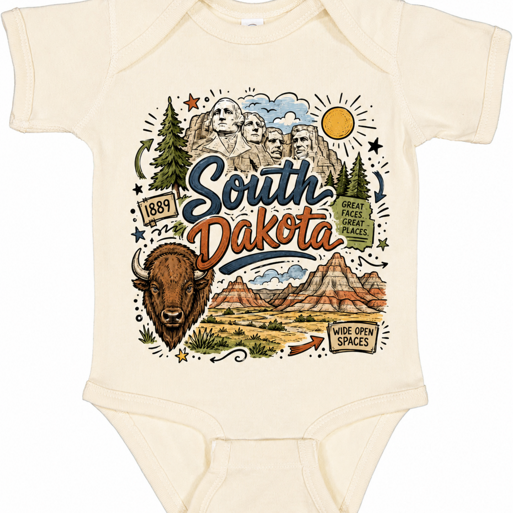 Madi Moosh South Dakota Exclusive Onesie