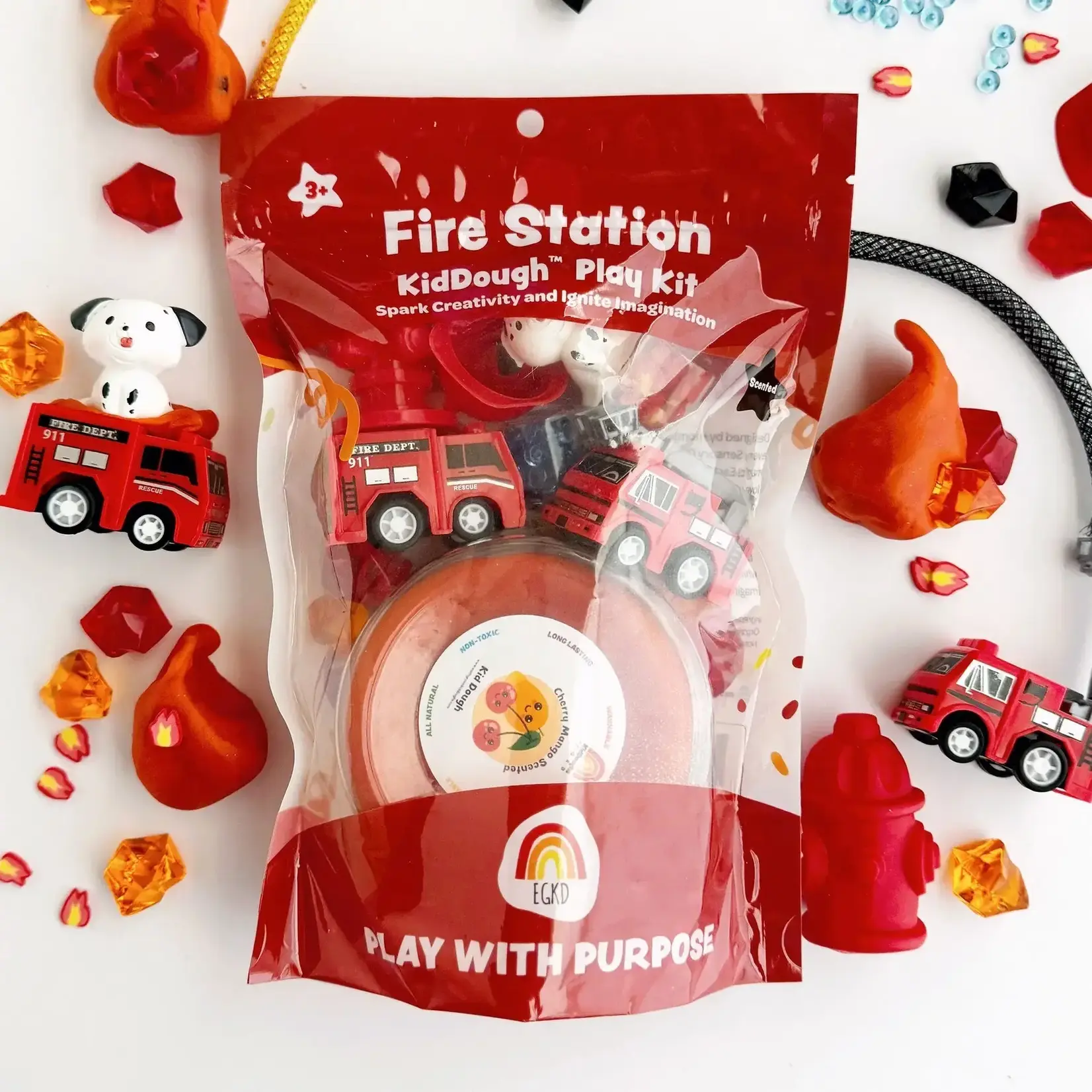 KidDough KidDough Play Kit - Fire Station