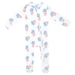 Copper Pearl Zipper Footie Bamboo - Louise Newborn