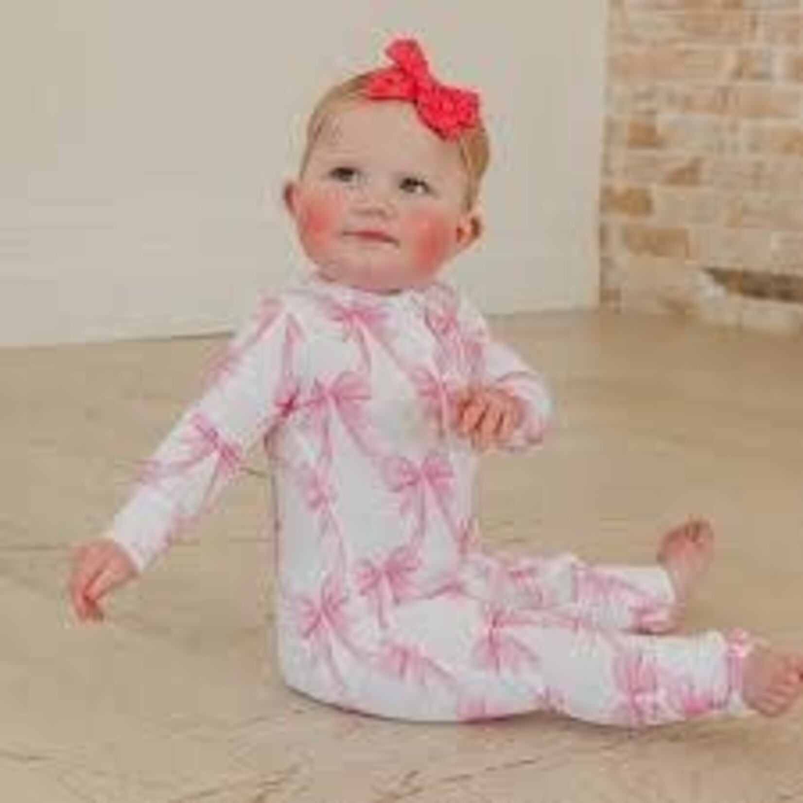 Copper Pearl Zipper Convertible Footie Bamboo - Bow My Gosh