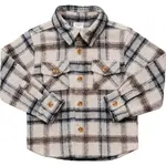 Mebie Baby Fall Cream Plaid Shacket