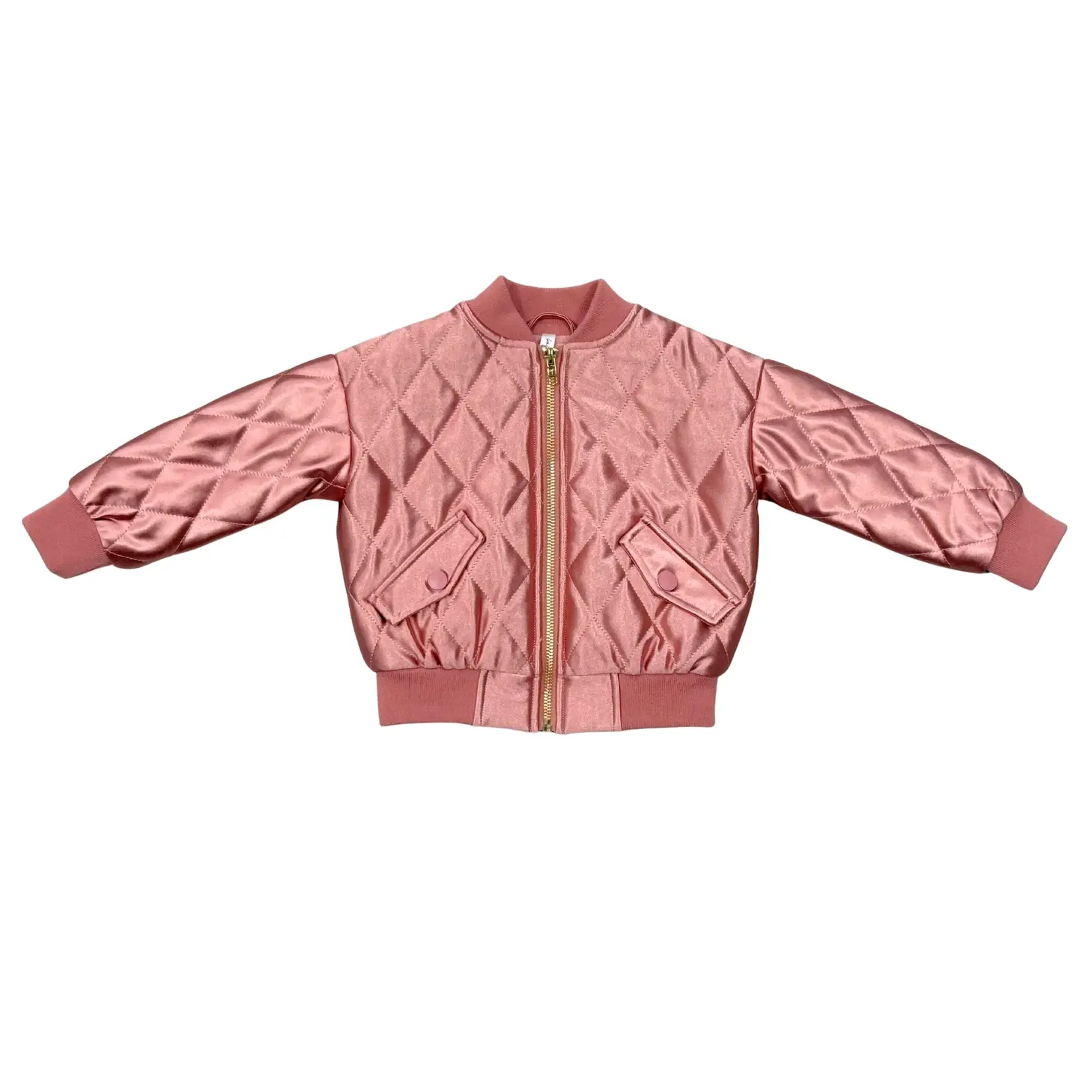 babysprouts clothing company Kid's Bomber Jacket | Rose Sparkles