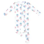 Copper Pearl Zipper Convertible Footie Bamboo - Louise