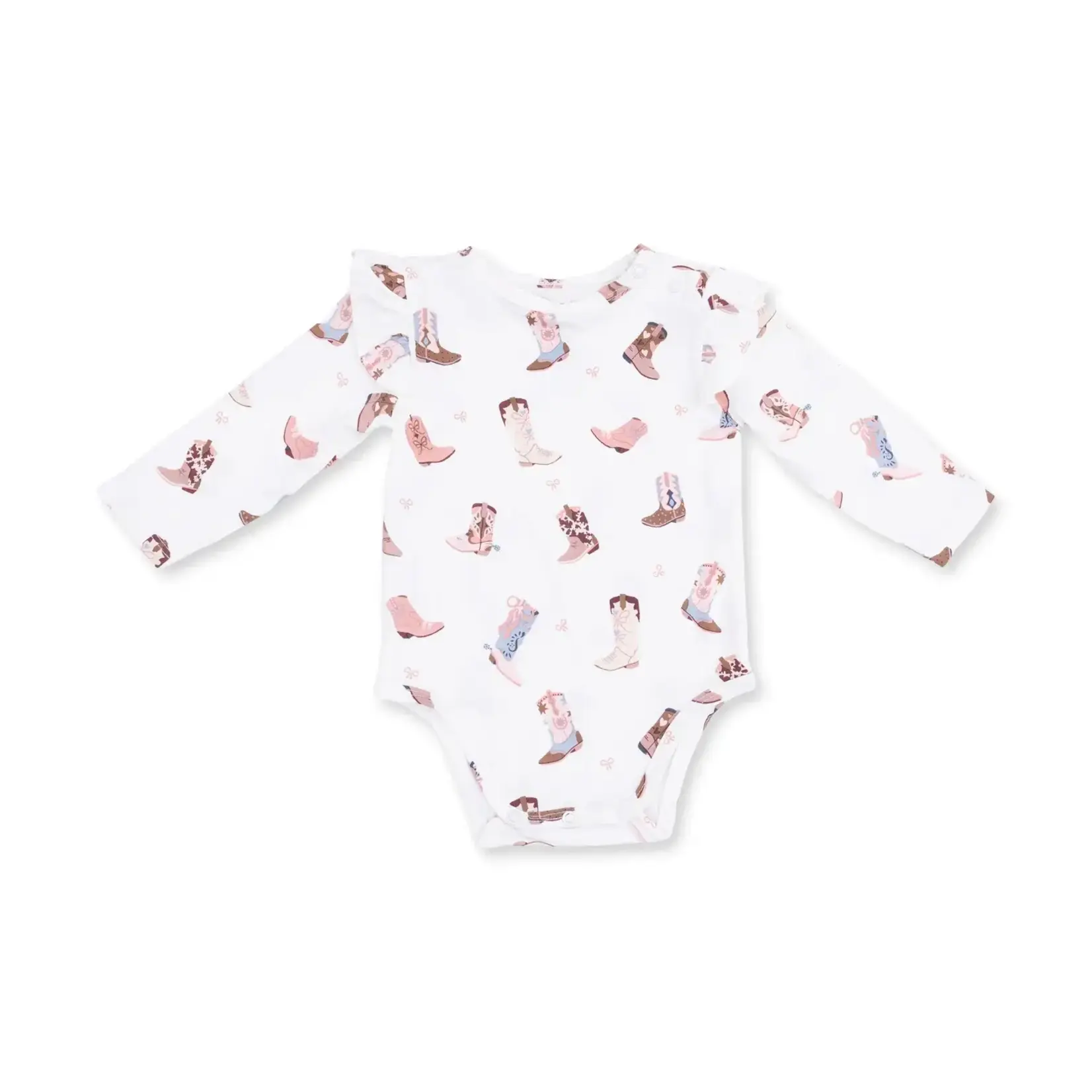 Angel Dear Bodysuit Ruffle L/S | Buckarette Boots