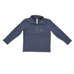 babysprouts clothing company Boys 3/4 Fleece Zip Sweatshirt |  Nightfall Blue