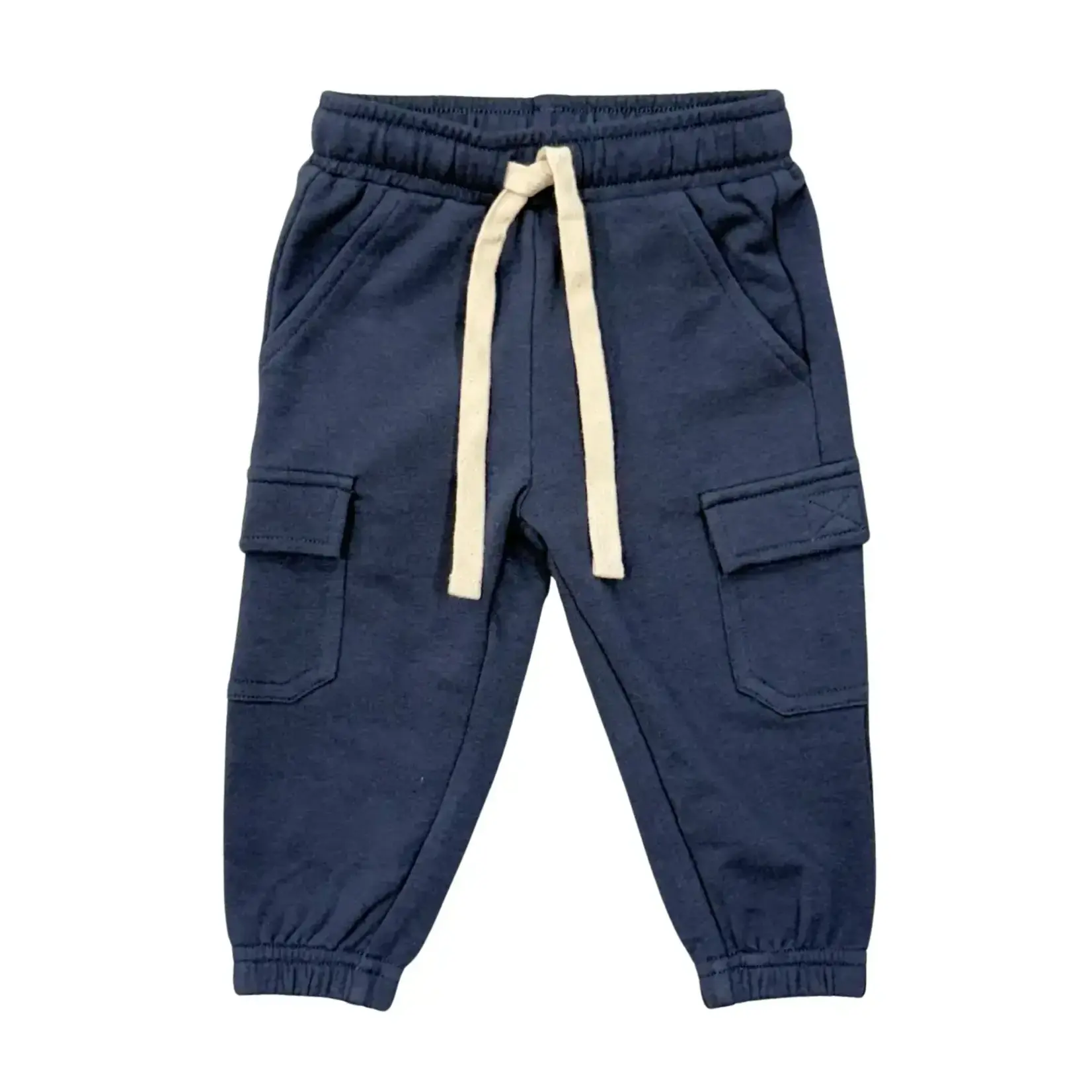 babysprouts clothing company Cargo Pant Baby Boys | Nightfall Blue