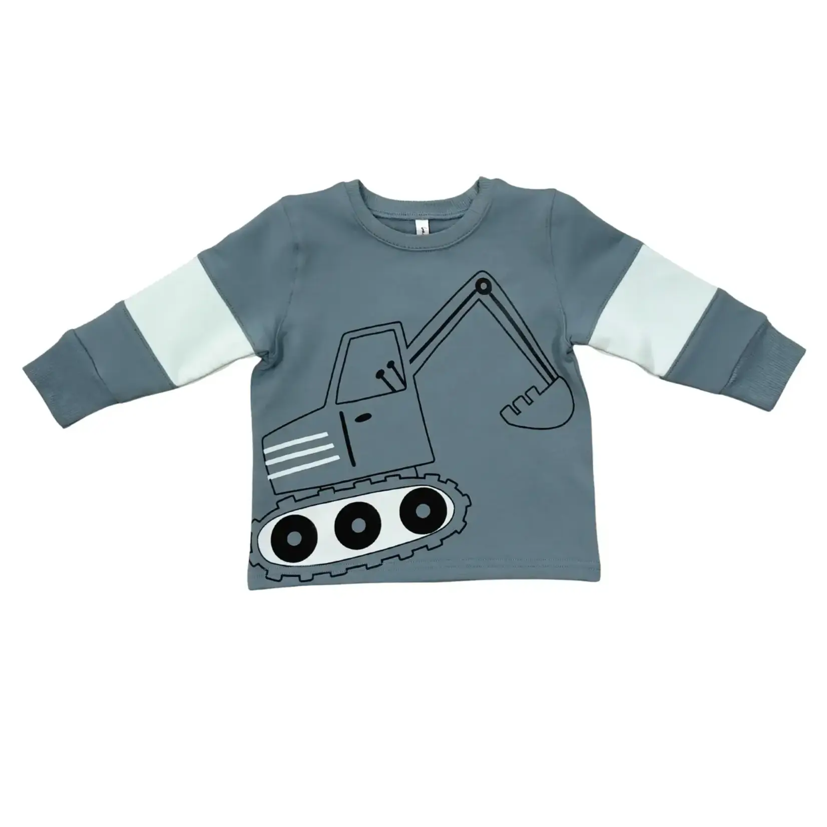 babysprouts clothing company Boys L/S Sweatshirt | Excavator