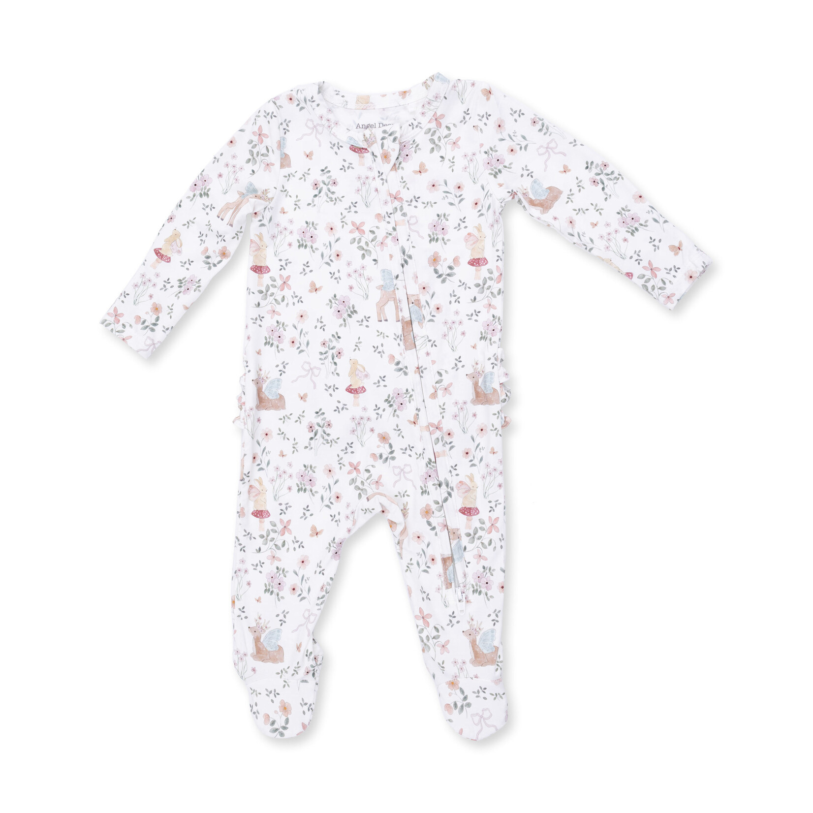 Angel Dear 2 Way Zipper Ruffle Footie | Enchanted Woodland