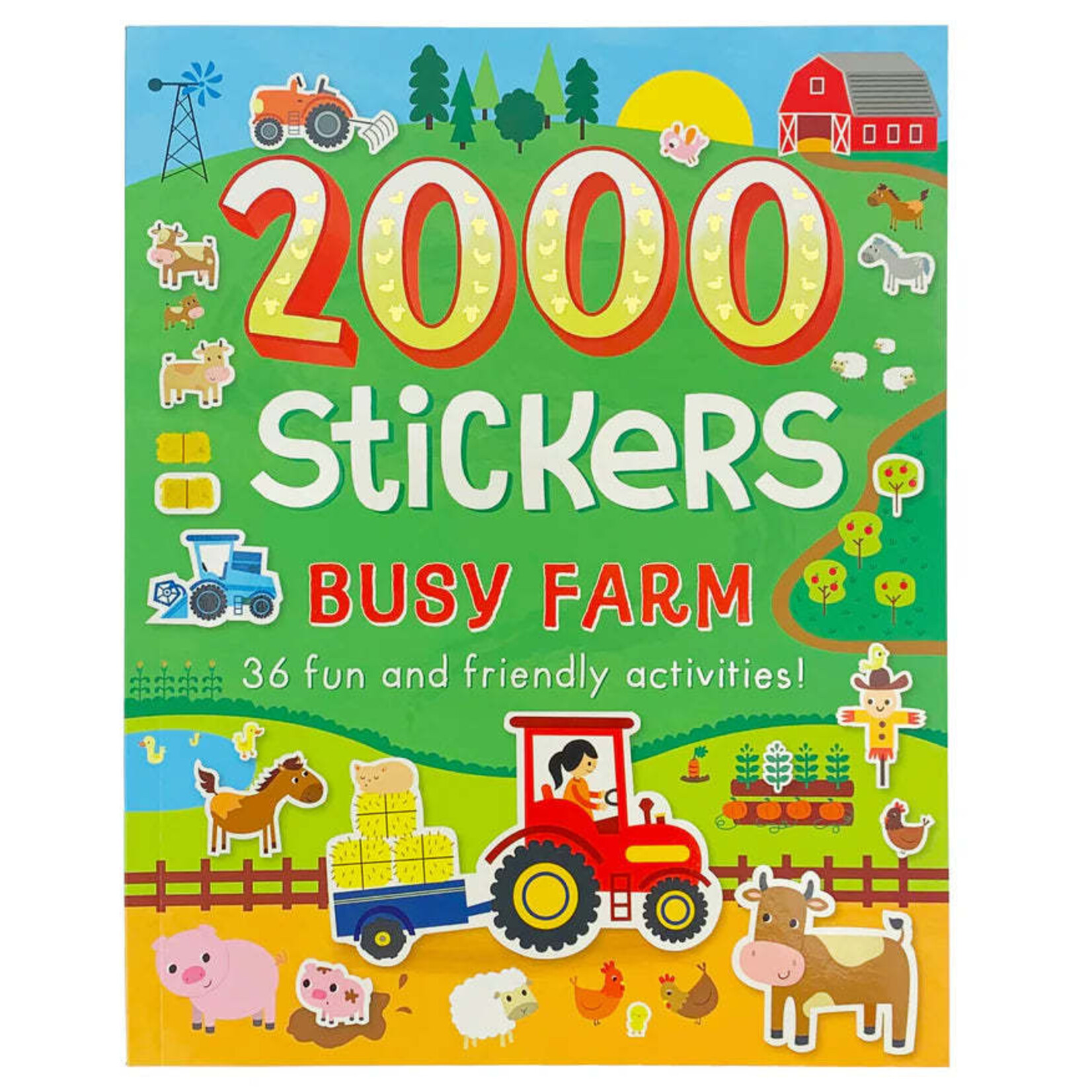 Cottage Door Press 2000 Stickers Busy Farm Activity Book