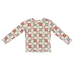babysprouts clothing company Lettuce Hem Tee Baby | Wavy Daisy Checkered