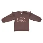 babysprouts clothing company Ruffle Sweatshirt Girl | Watch Me Change The World