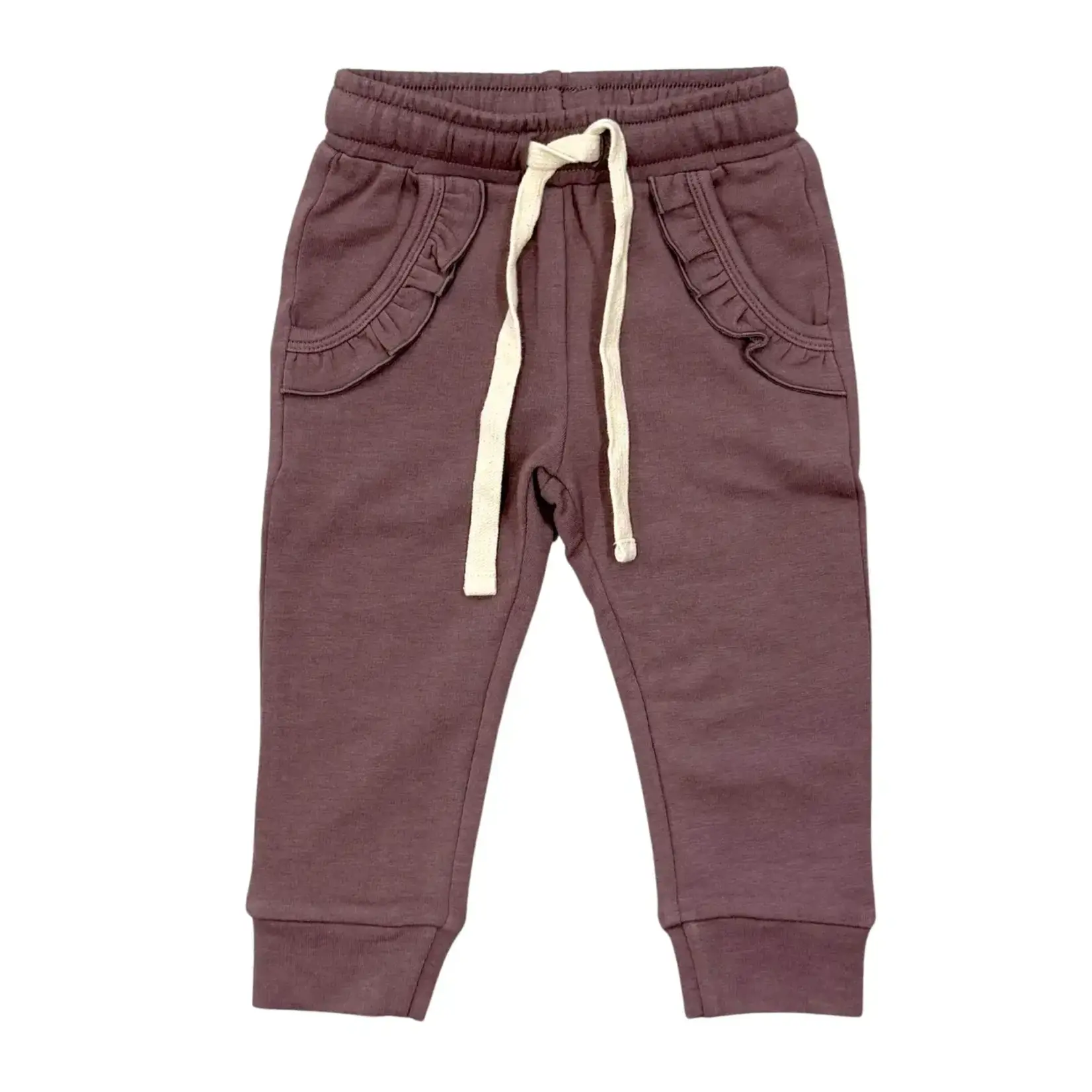 babysprouts clothing company Girls Joggers | Plum