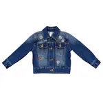 babysprouts clothing company Girls Denim Jacket | Dark Blue Wash