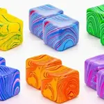 Kicks and Giggles Mini Swirl Cube | Squishy