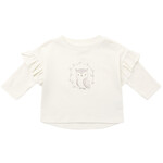 Quincy Mae Ruffle Long Sleeve Tee | Baby Owl
