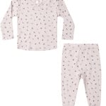 Quincy Mae Pointelle LS Tee + Legging | Heart Ditsy