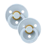 BIBS USA Pacifier 2 PK Baby Blue/Baby Blue Size 2