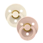 BIBS USA Pacifier 2 PK Ivory/Blush Size 2