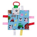 Baby Jack and Co. Farm Crinkle Tag Square 8x8 Baby Toy