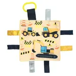 Baby Jack and Co. Construction Worker and Trucks Crinkle Tag Square 8"x 8" x