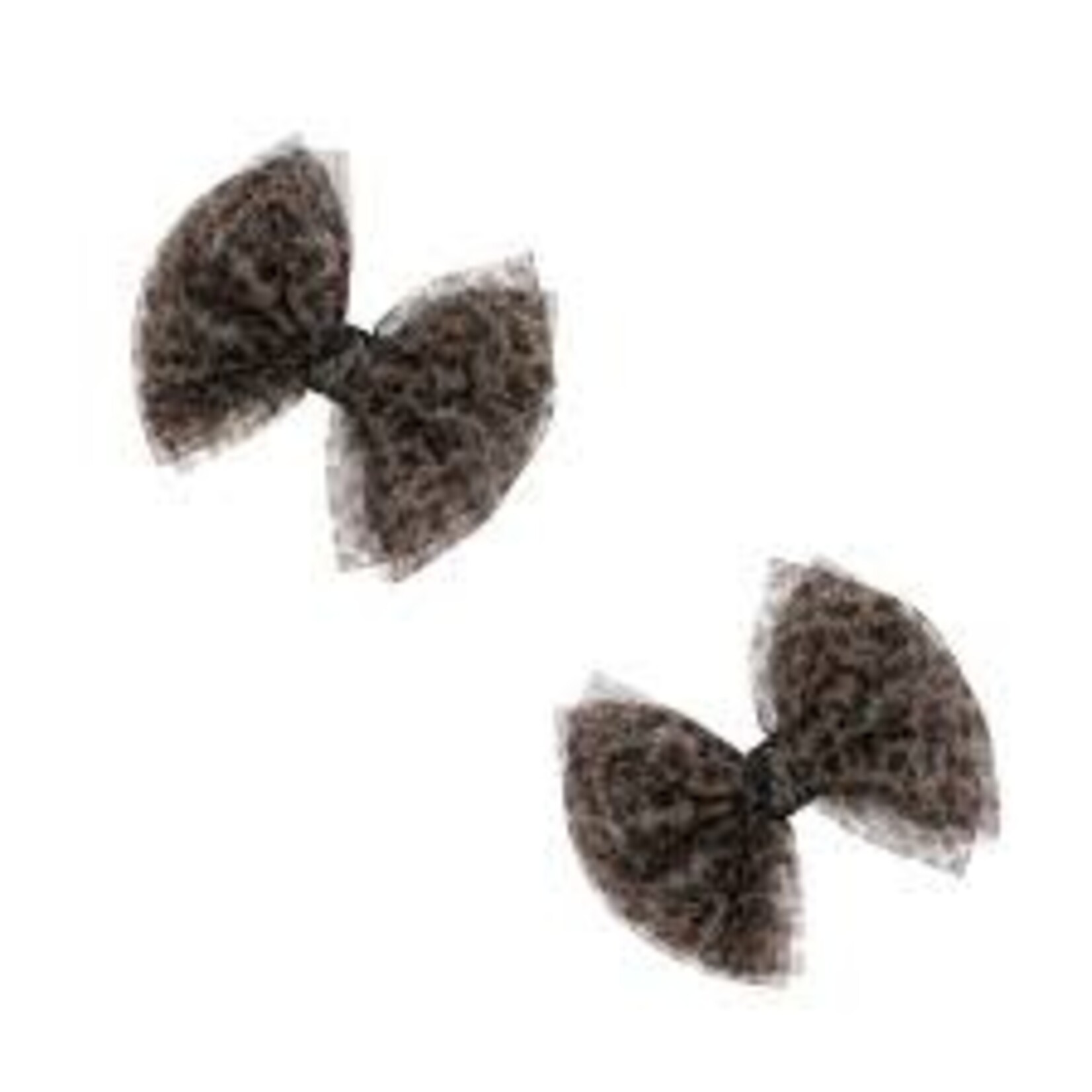 Baby Bling Bows 2-Pack Tulle Baby Fab Clips - Leopard