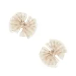 Baby Bling Bows 2-Pack Tulle Baby Fab Clips - Gingham Blush