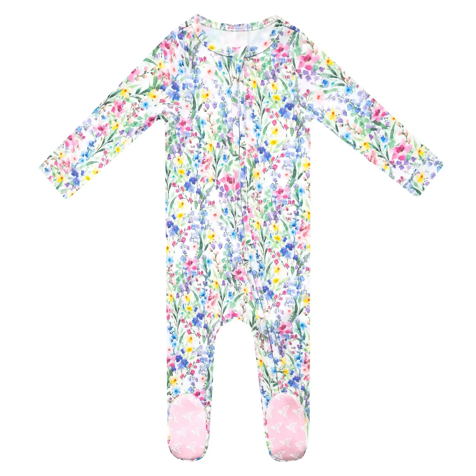 Copper Pearl Zip Footie | Josie