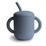 Mushie & Co Silicone Training Cup + Straw, Tradewinds