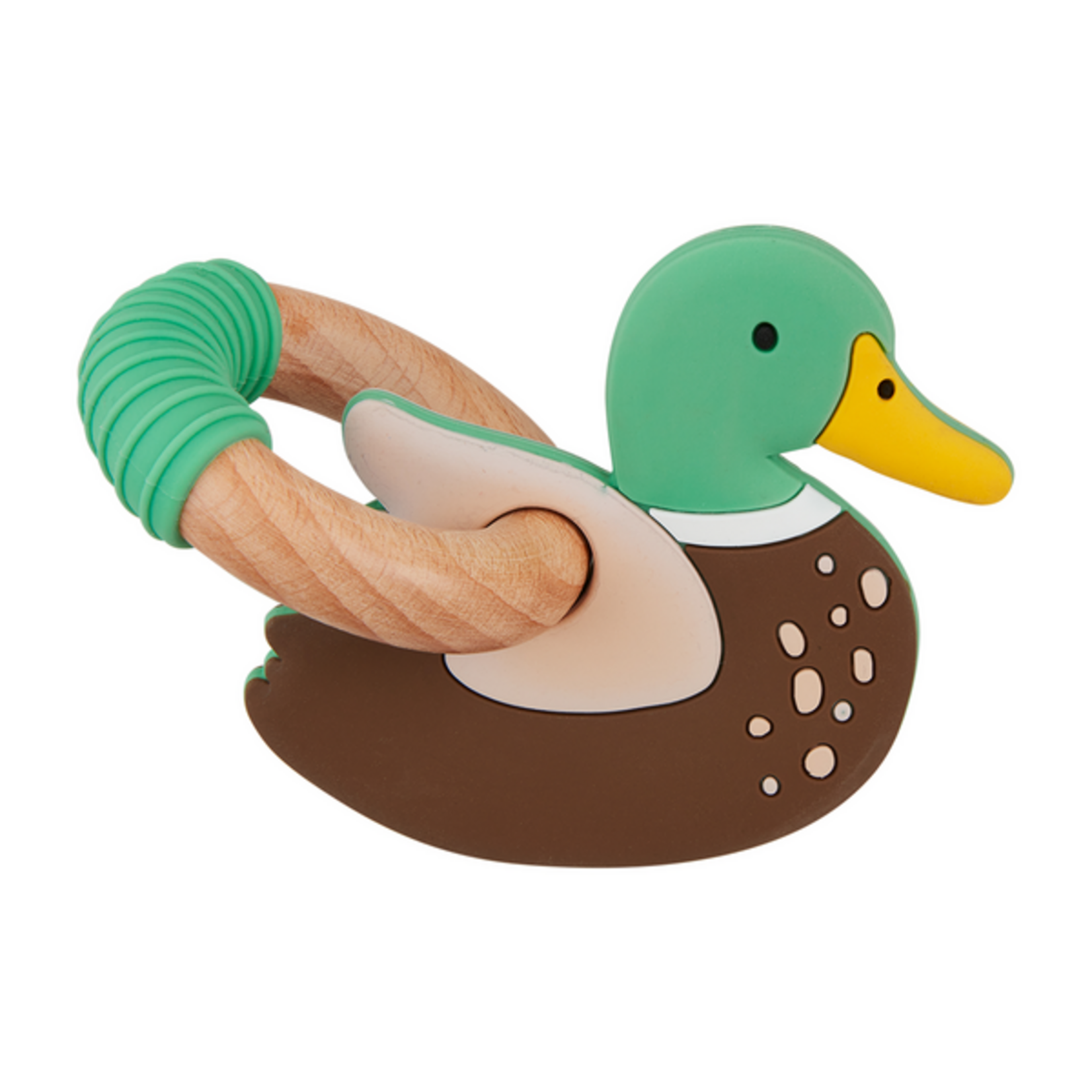 Mud Pie Mallard Duck Ring Silicone Teether