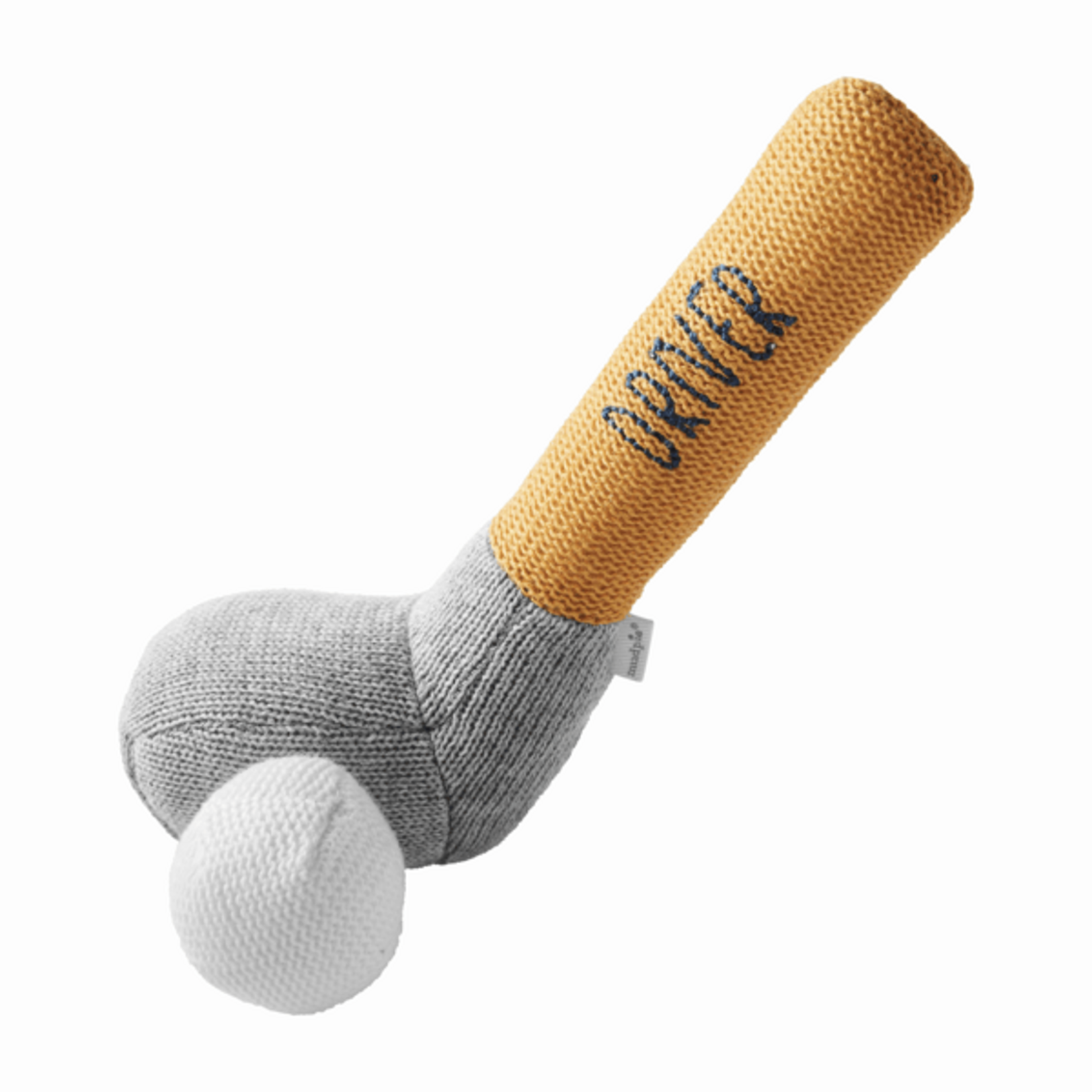 Mud Pie Knit Rattle | Golf Club Driver
