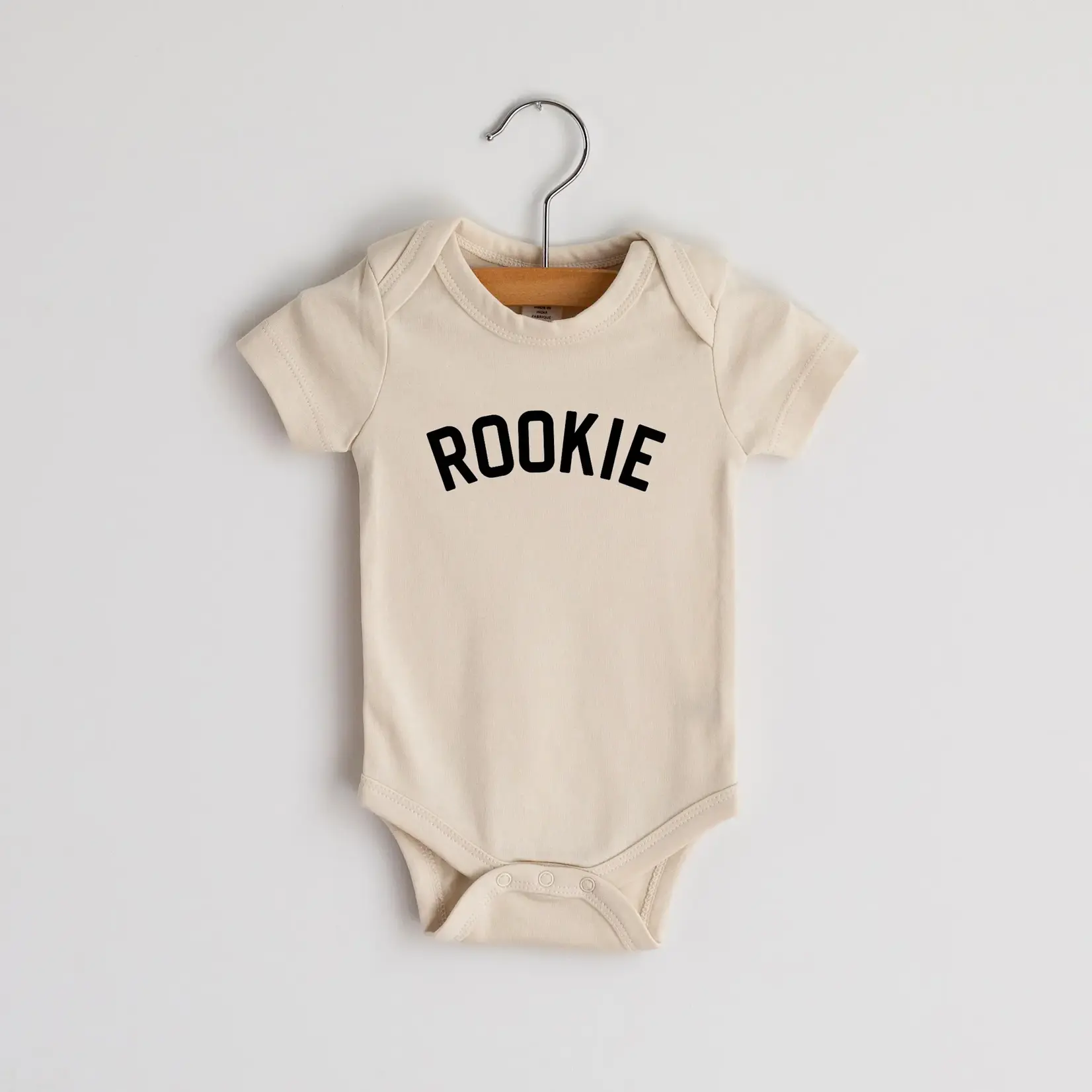 Gladfolk Rookie SS Bodysuit | Cream | 0-3M