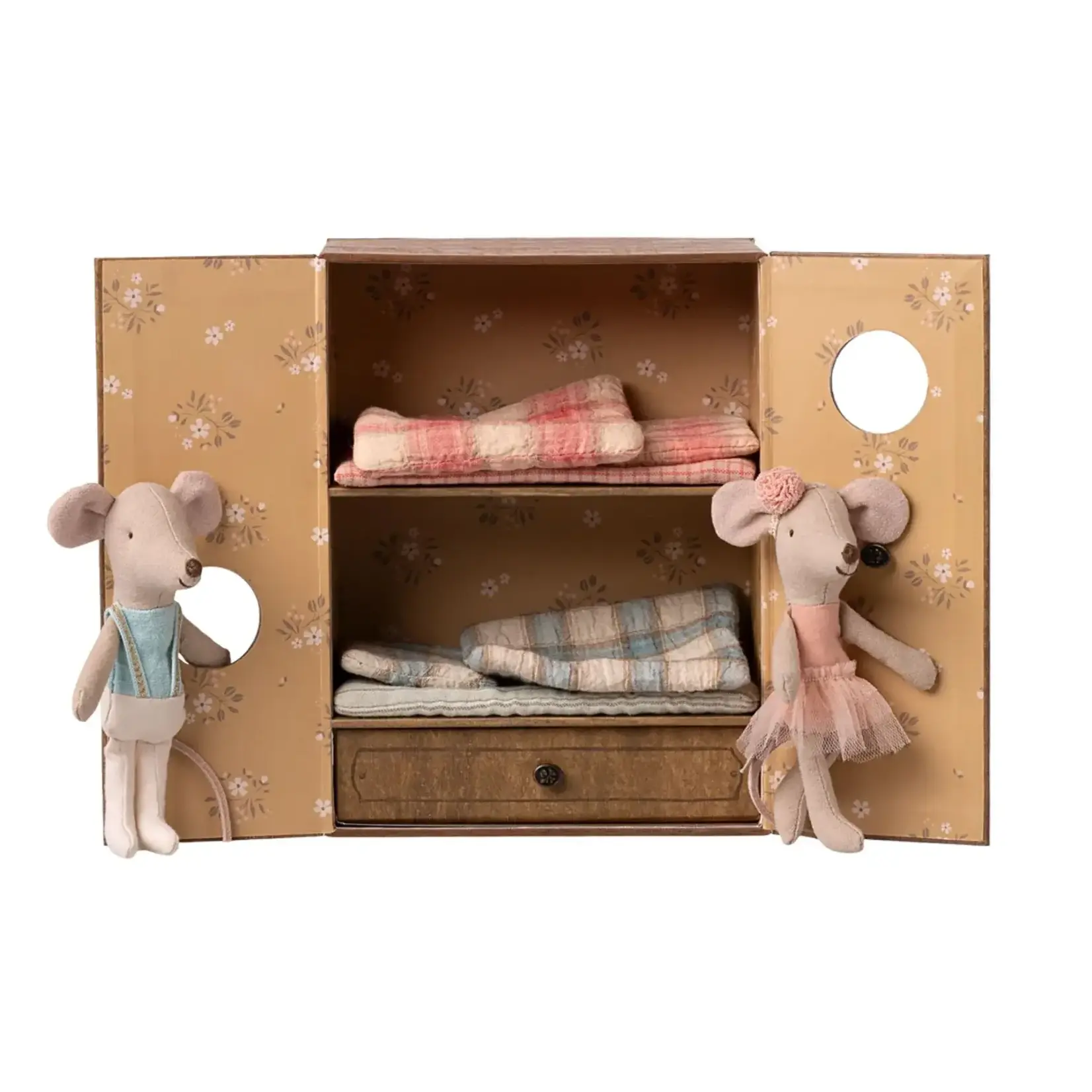 Maileg Ballet Mice in Dance Studio, Little Sister, Little Brother