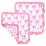 Copper Pearl Security Blanket Ruffled Set - Bow My Gosh