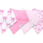 Copper Pearl Baby Bandana Bibs - Bow My Gosh- 4 pack